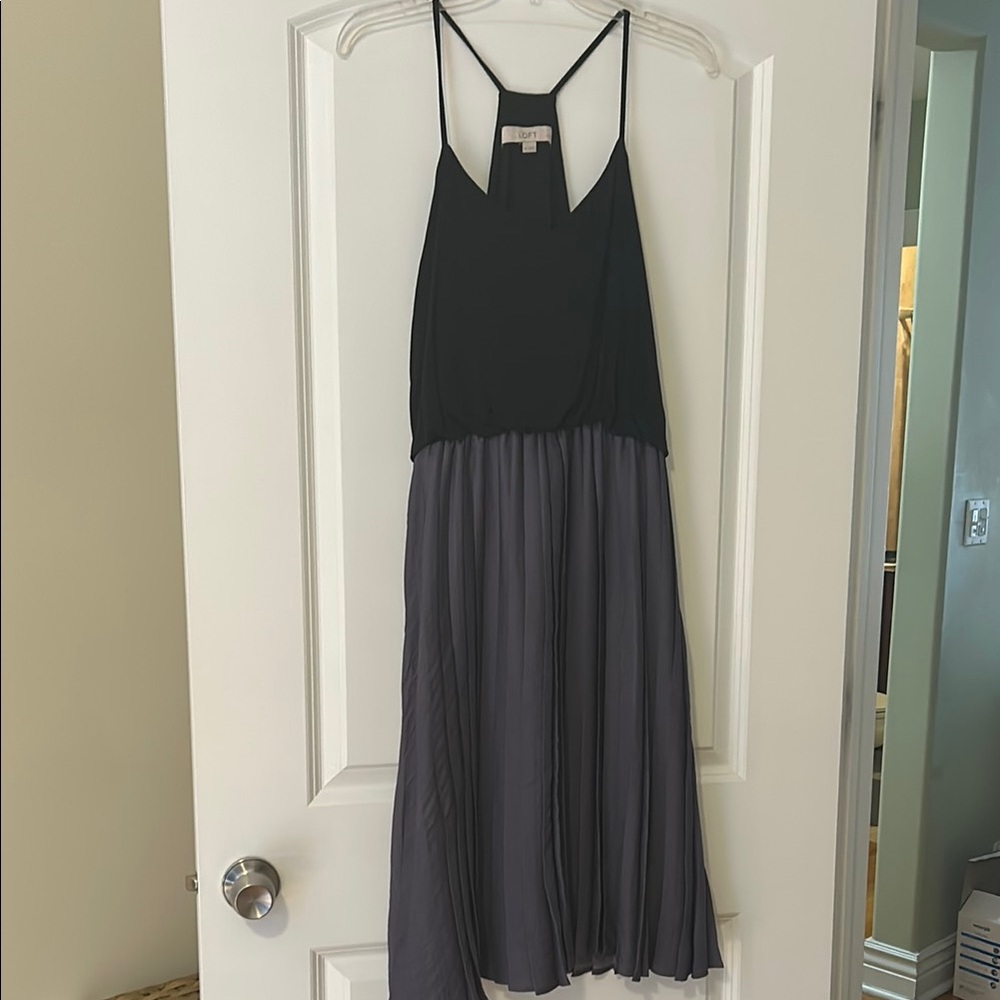 Elegant Black and Muted Purple Women's Dress